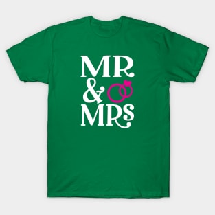 Mr and Mrs Wedding T-Shirt